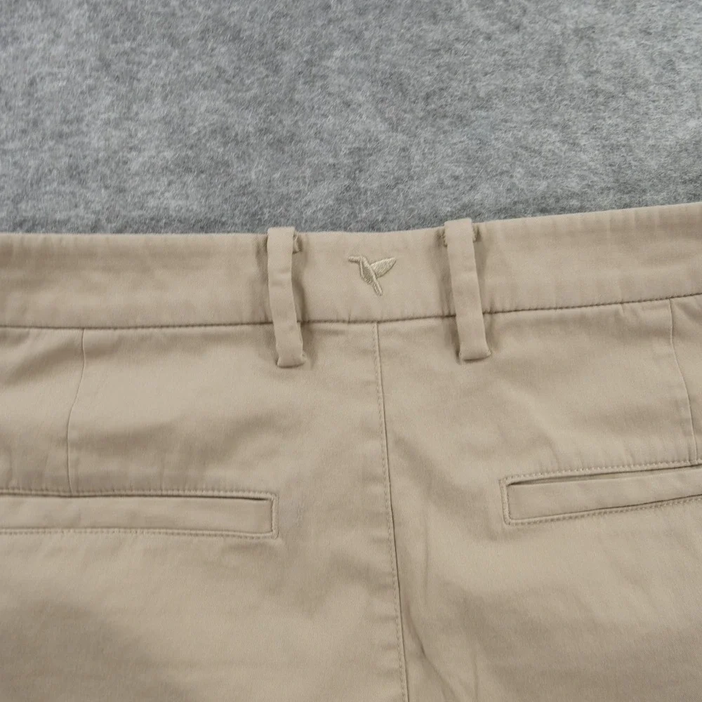 Birddogs Boom Boomstick Pants Beige Chino Flat Front Golf Mid Rise